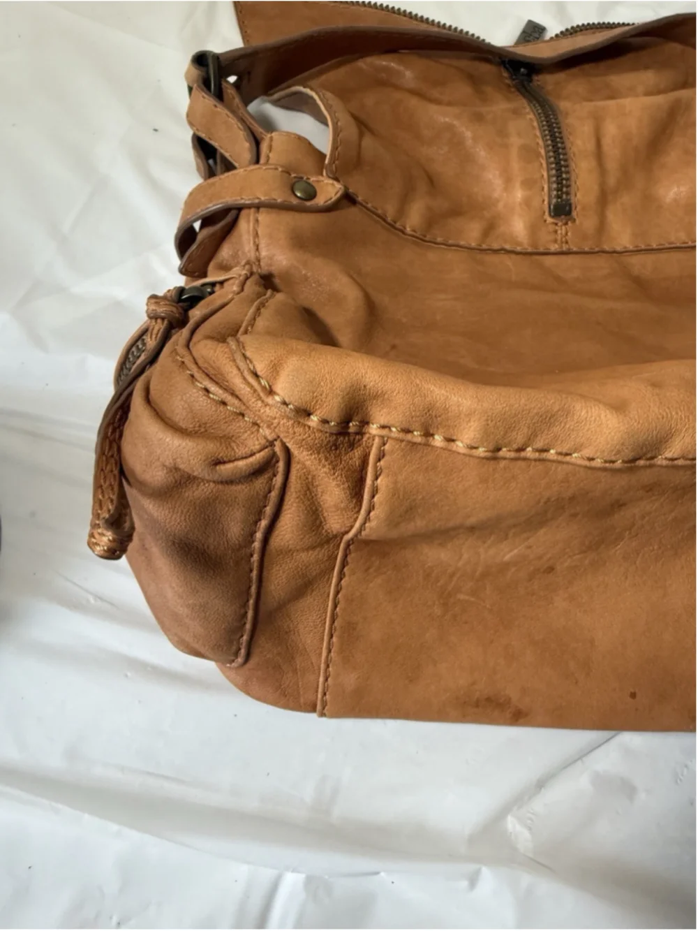 KOOBA Slouchy Leather Hobo Shoulder Bag Boho Large